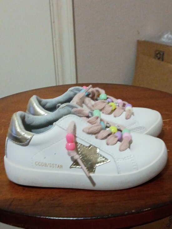 Golden Goose Other - Golden Goose GGDB Kids Super-Star Sneakers Star Sz 17.5-25 Toddler Shoes White